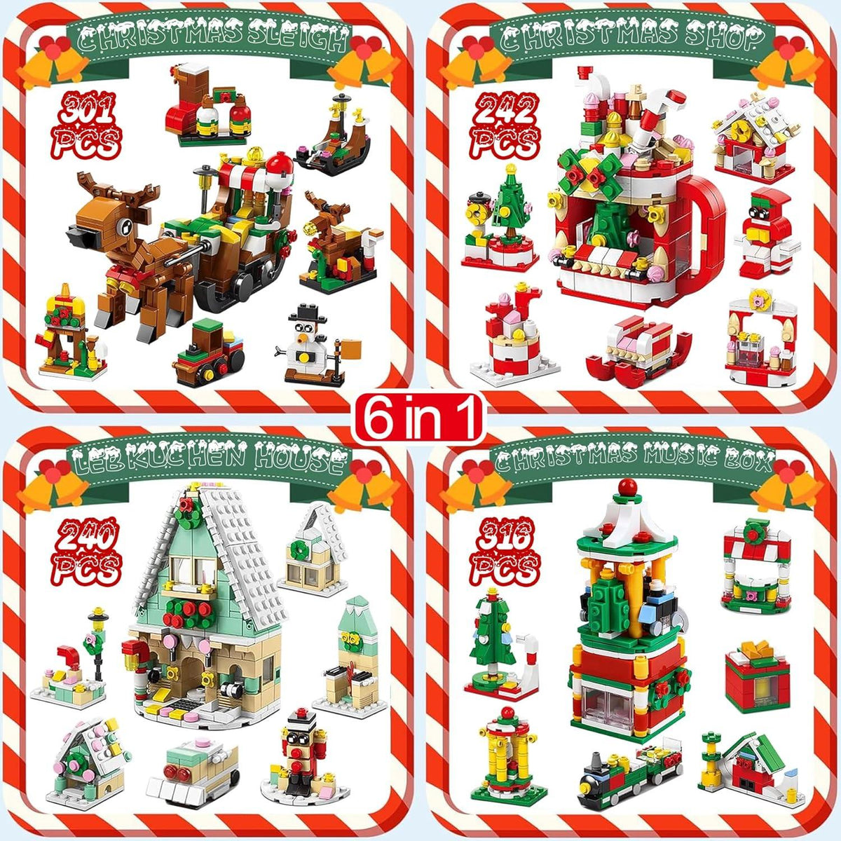 Adventskalender Bauklötze Weihnachtsbaum Set 24 Stück