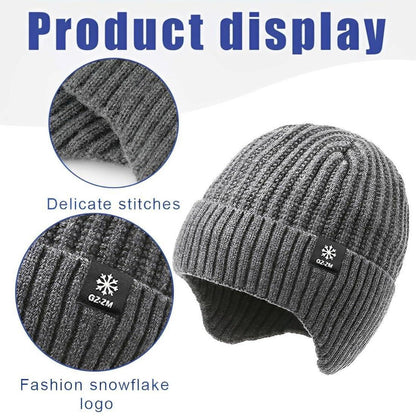 Warme Strickmütze Thermo Beanie für Damen und Herren