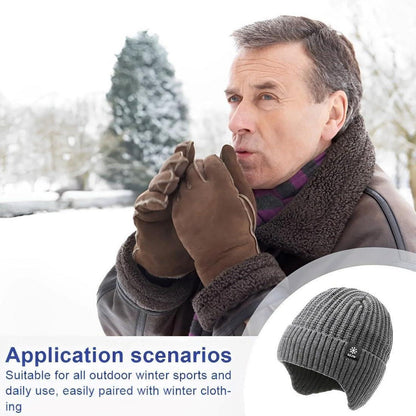 Warme Strickmütze Thermo Beanie für Damen und Herren