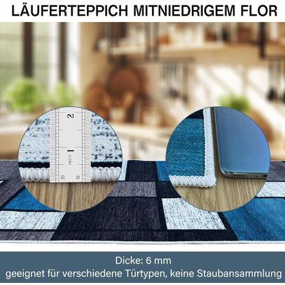 Moderner Beiger Teppichläufer 60x120 cm Rutschfest