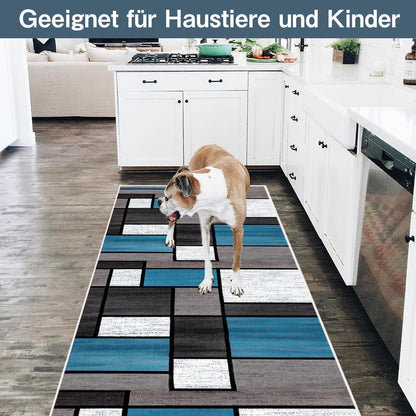 Moderner Beiger Teppichläufer 60x120 cm Rutschfest