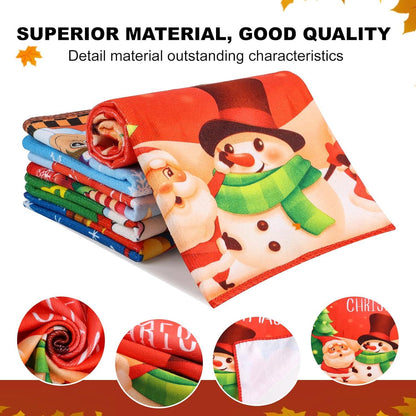 Dekorative Küchentücher mit Sprüche-Set, 5er Pack