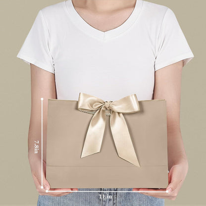 Geschenktüten mit Henkel - Champagnerfarben (2er Set)