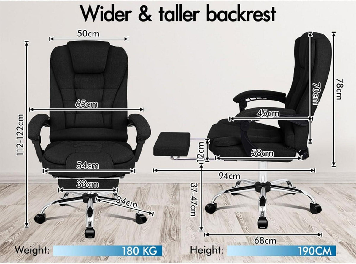 Bürostuhl mit Massagefunktion und ergonomischem Design