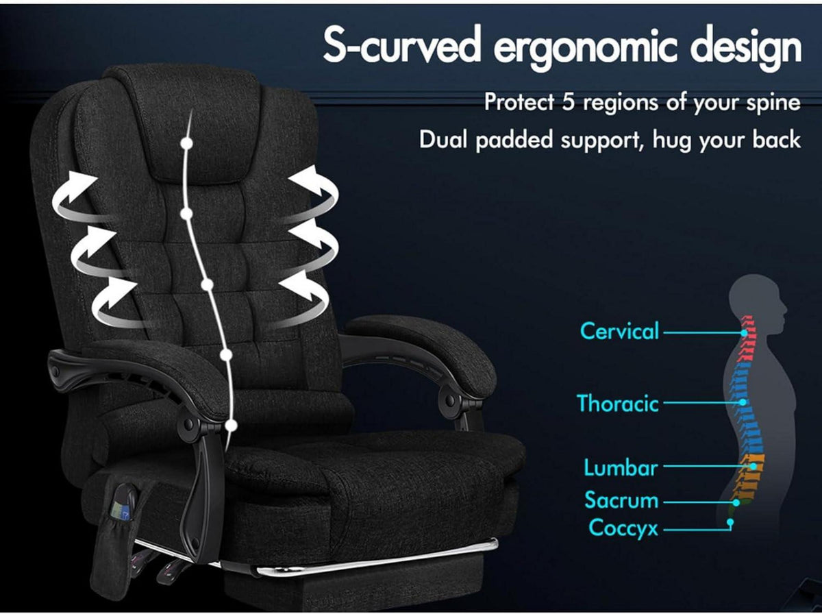 Bürostuhl mit Massagefunktion und ergonomischem
