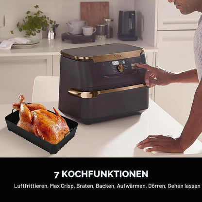 Silikonform Set für Heißluftfritteuse – 10.4L & 2x 5.2L