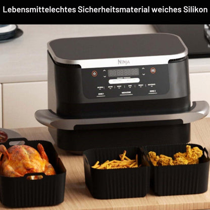 Silikonform Set für Heißluftfritteuse – 10.4L & 2x 5.2L