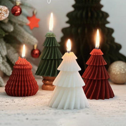 2x Weihnachtsbaum Silikonform für Kerzen & Seife DIY