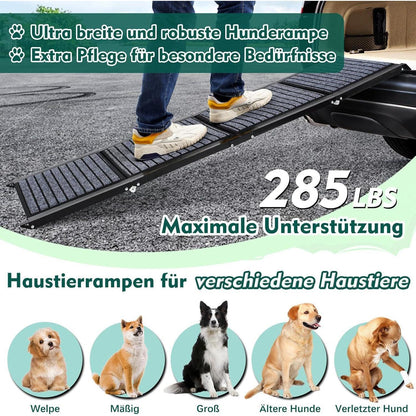Faltbare Hunderampe 180cm – Auto, SUV, LKW & Treppe