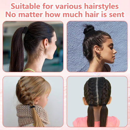 10 Stück Haargummis Mädchen bunt Zopfgummi Damen verschiedene Frisuren