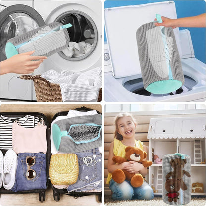 Schuhwaschbeutel für Waschmaschine - Plüsch mit