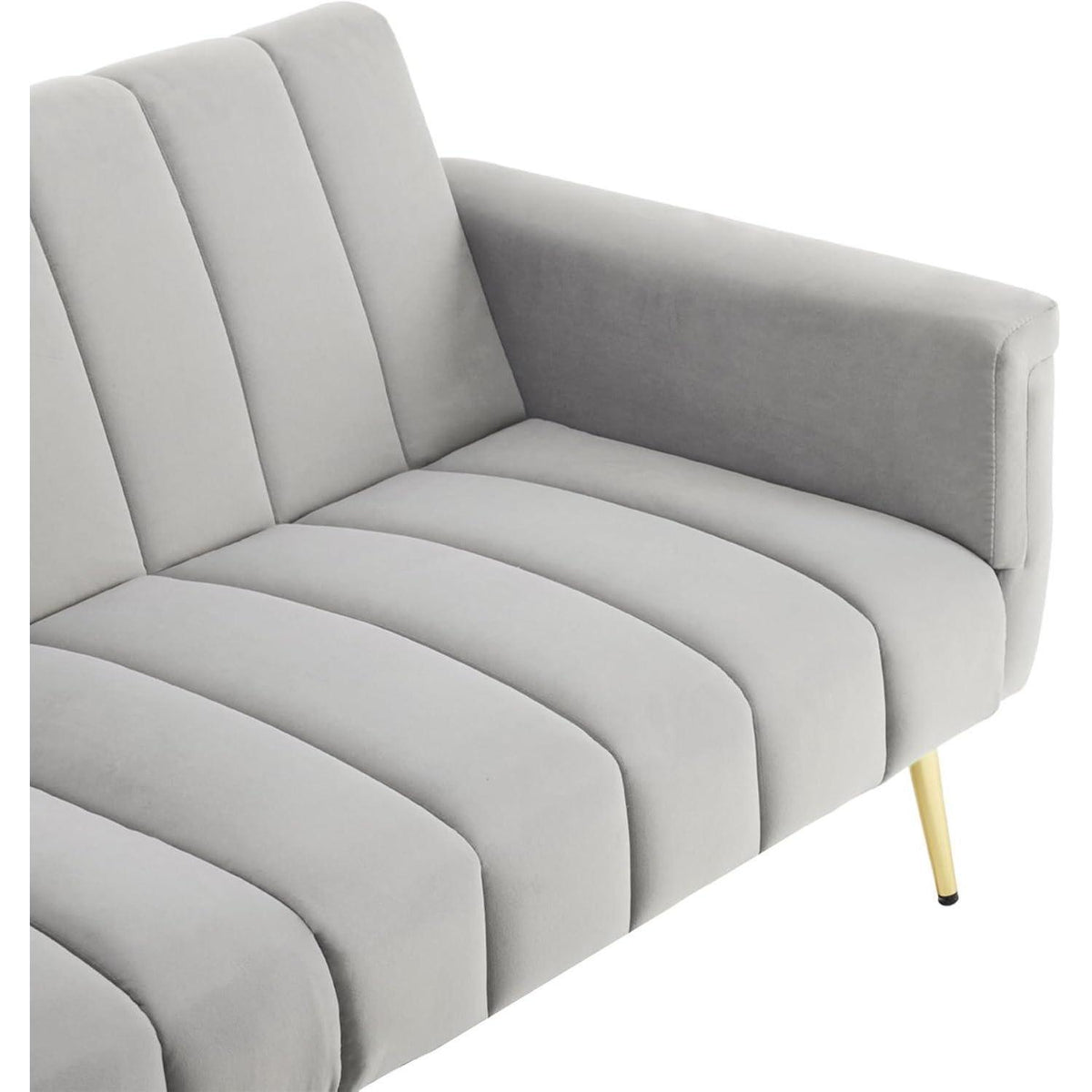 Klappbares Schlafsofa Grau – 2-Sitzer, Modern & Vielseitig