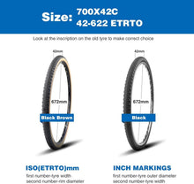 2er-Pack 700x42C Fahrradreifen Mantel mit Schläuche ETRTO