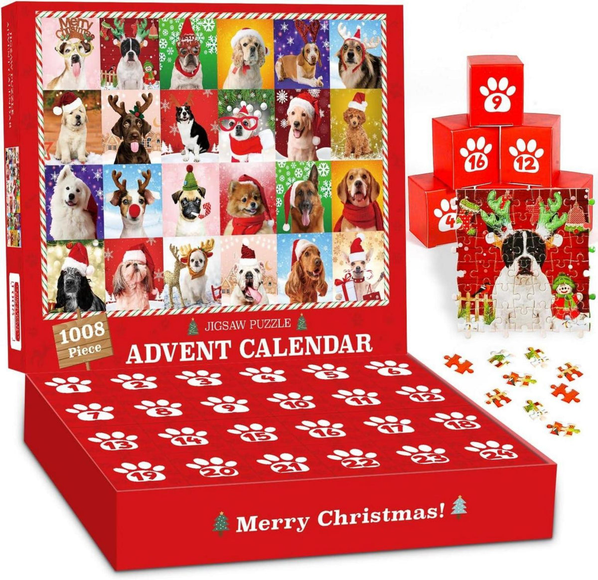 Adventskalender Puzzle Hundetiere gåter
