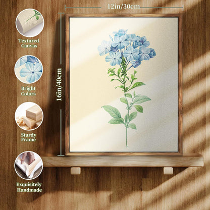 Vintage Botanische Leinwand Bilder mit Holzrahmen 30x40cm Schlafzimmer Wohnzimmer Büro