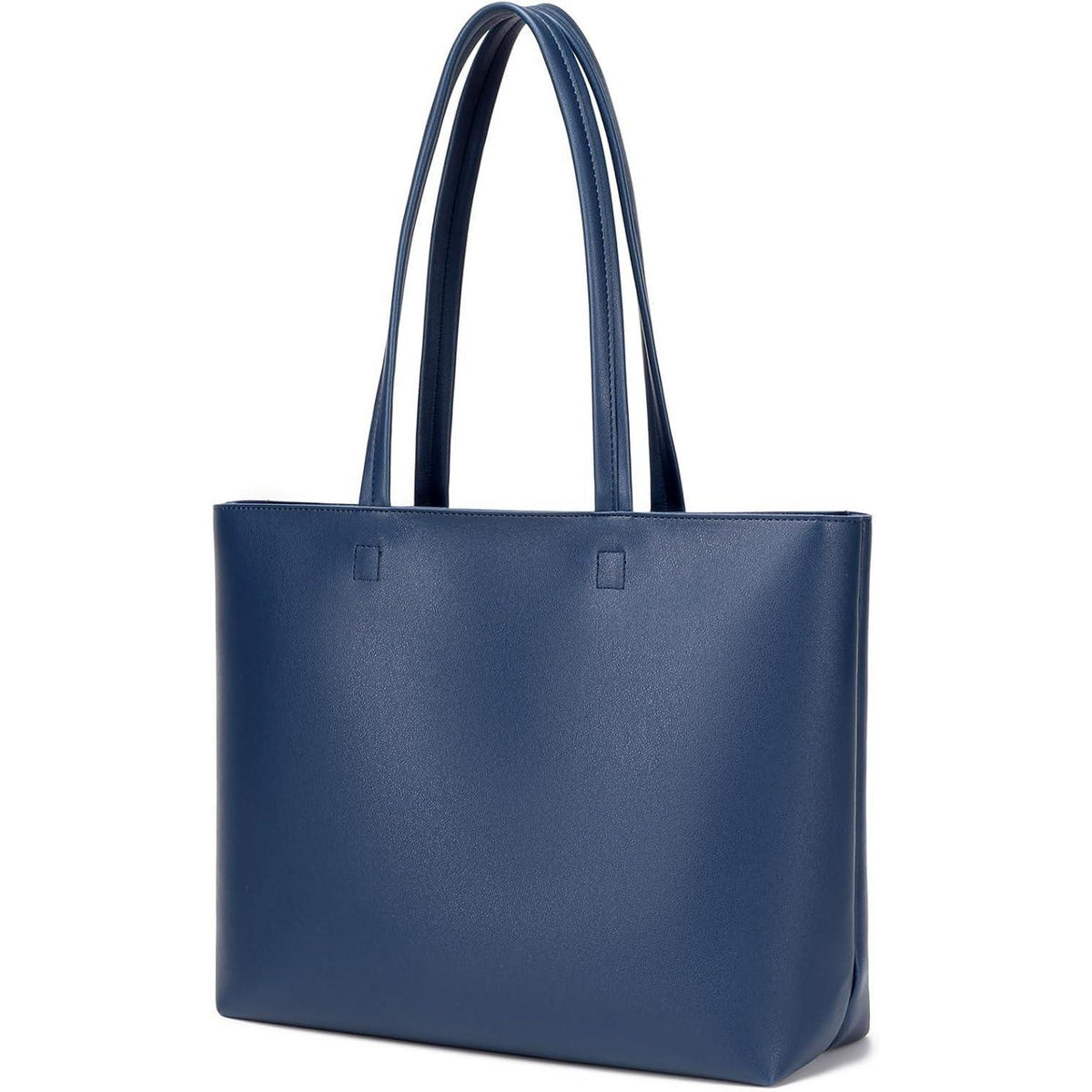 Damen Henkeltasche Shopper Bag Dark Blue in Lederoptik