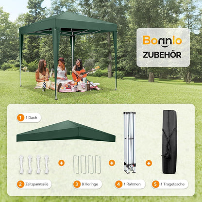 Faltpavillon 3x3m – Höhenverstellbar & Wasserdicht