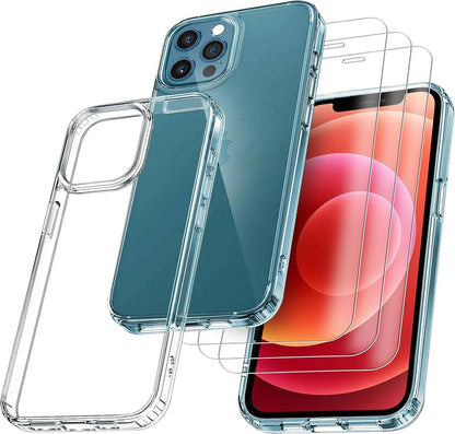 Schutzhülle für iPhone 12 Pro 6,1 Zoll, Stoßfest & Anti-Kratz, 3