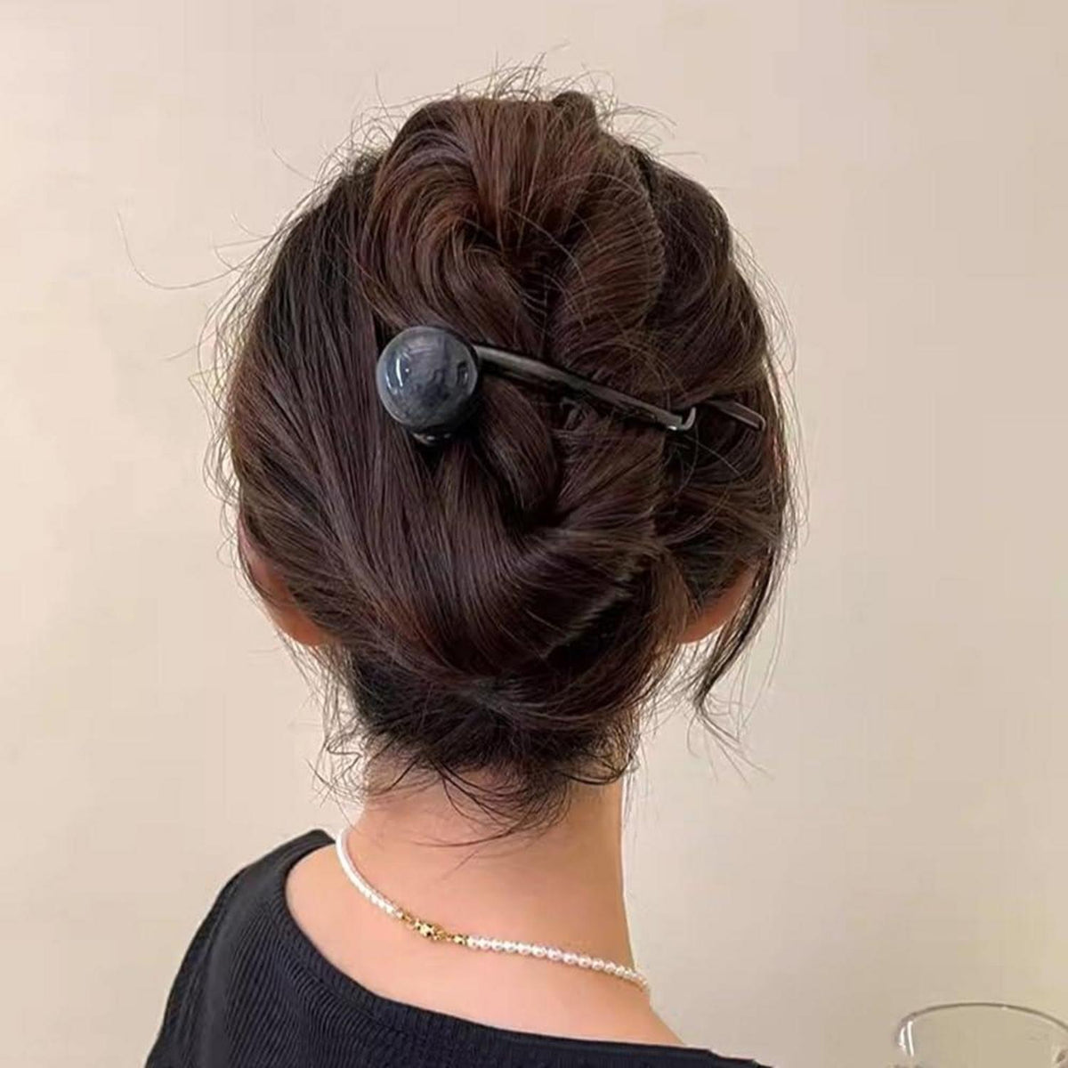 Elegante Perlen Haarnadeln Banana Clip Damen Haarklammer 3er Set