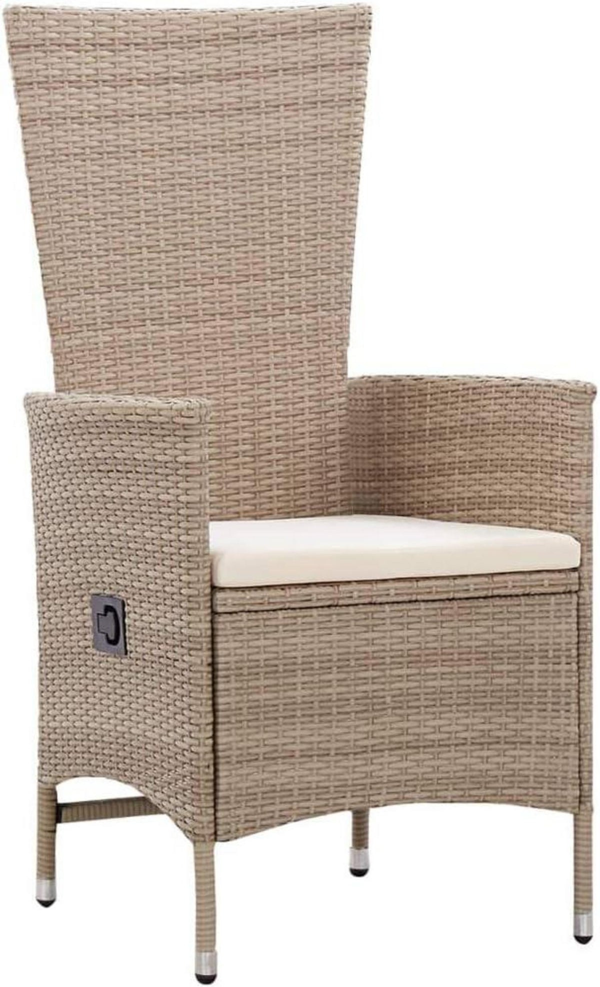 Gartenmöbel Set 8 Personen Rattan Essgruppe mit Auflagen-Glasplatte