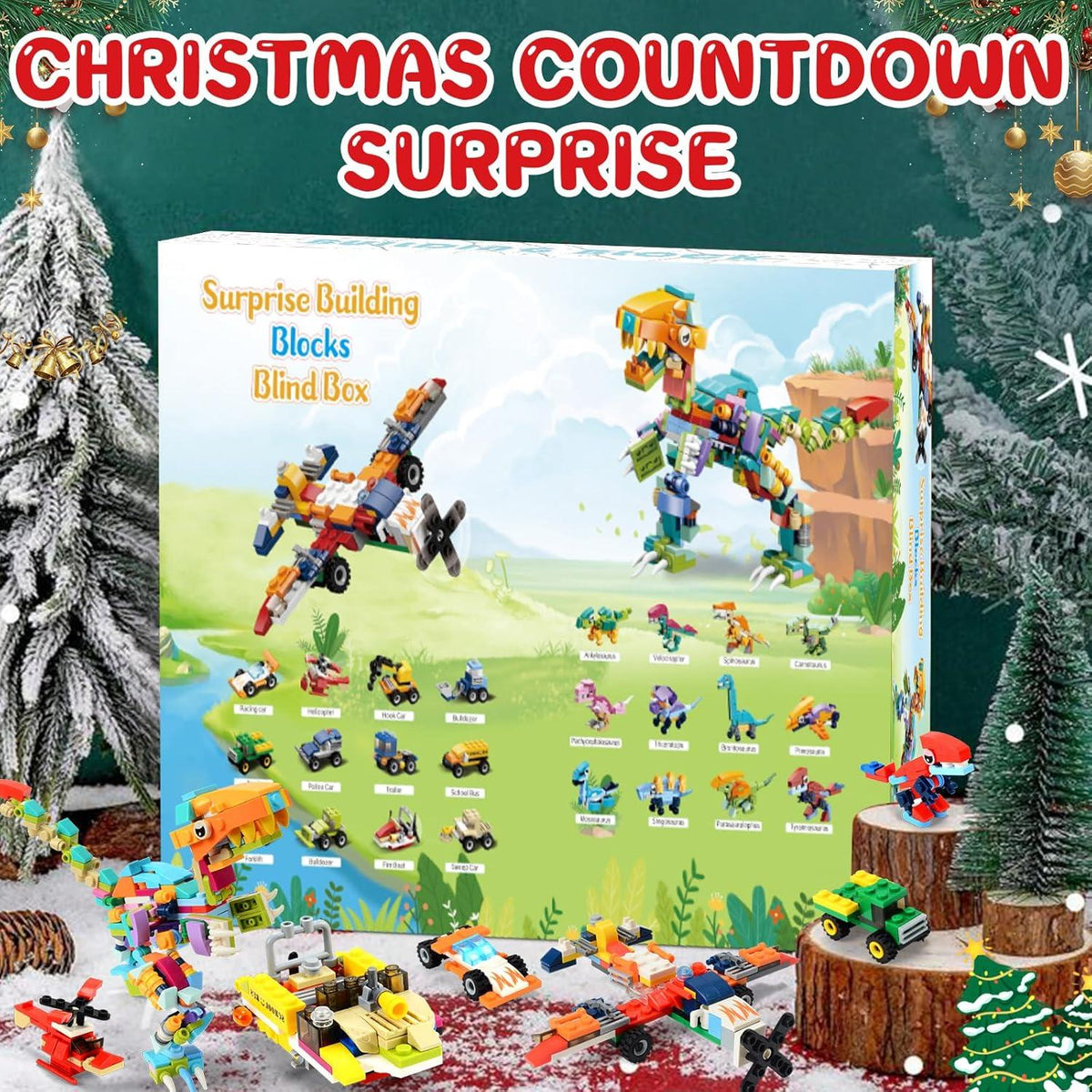 Adventskalender Dinosaurier Kinder 24 Schachteln Weihnachts Countdown