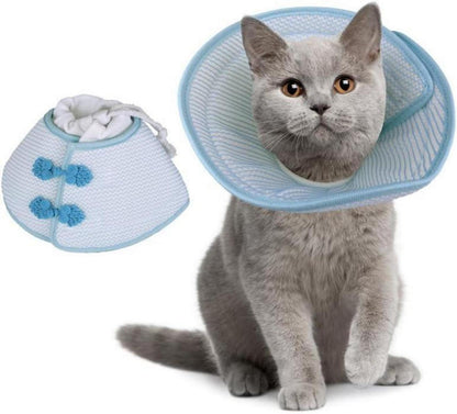 Weicher Katzenhalskrause Leckschutz nach OP, Blau L