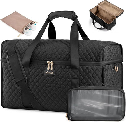 Weekender Reisetasche Damen Groß Schwarz Wasserdicht