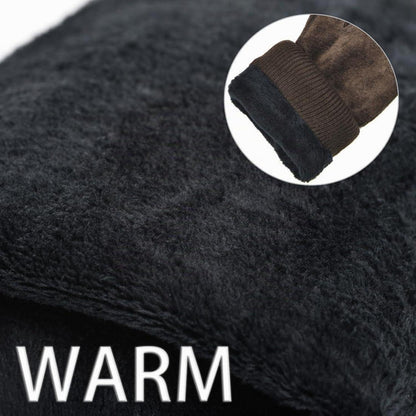 Damen Winterhandschuhe Wildleder mit Wollfleece-Futter Braun