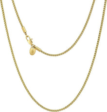 Goldkette 18K Weizenkette Edelstahl beschichtet 2mm 50.8cm