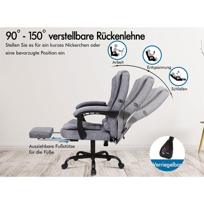 ALFORDSON Ergonomischer Bürostuhl mit