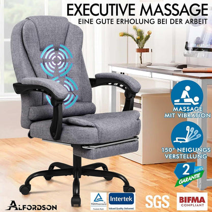 ALFORDSON Ergonomischer Bürostuhl mit
