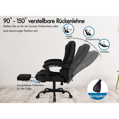 Ergonomischer Bürostuhl mit Massagefunktion und