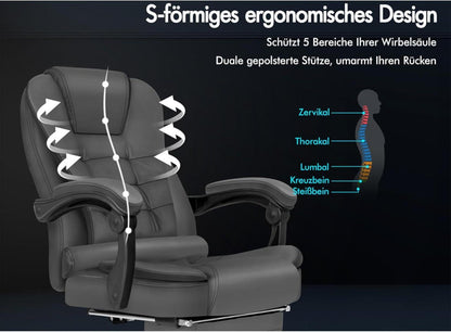Bürostuhl ergonomisches Hochlehnerkissen Lordosenstütze