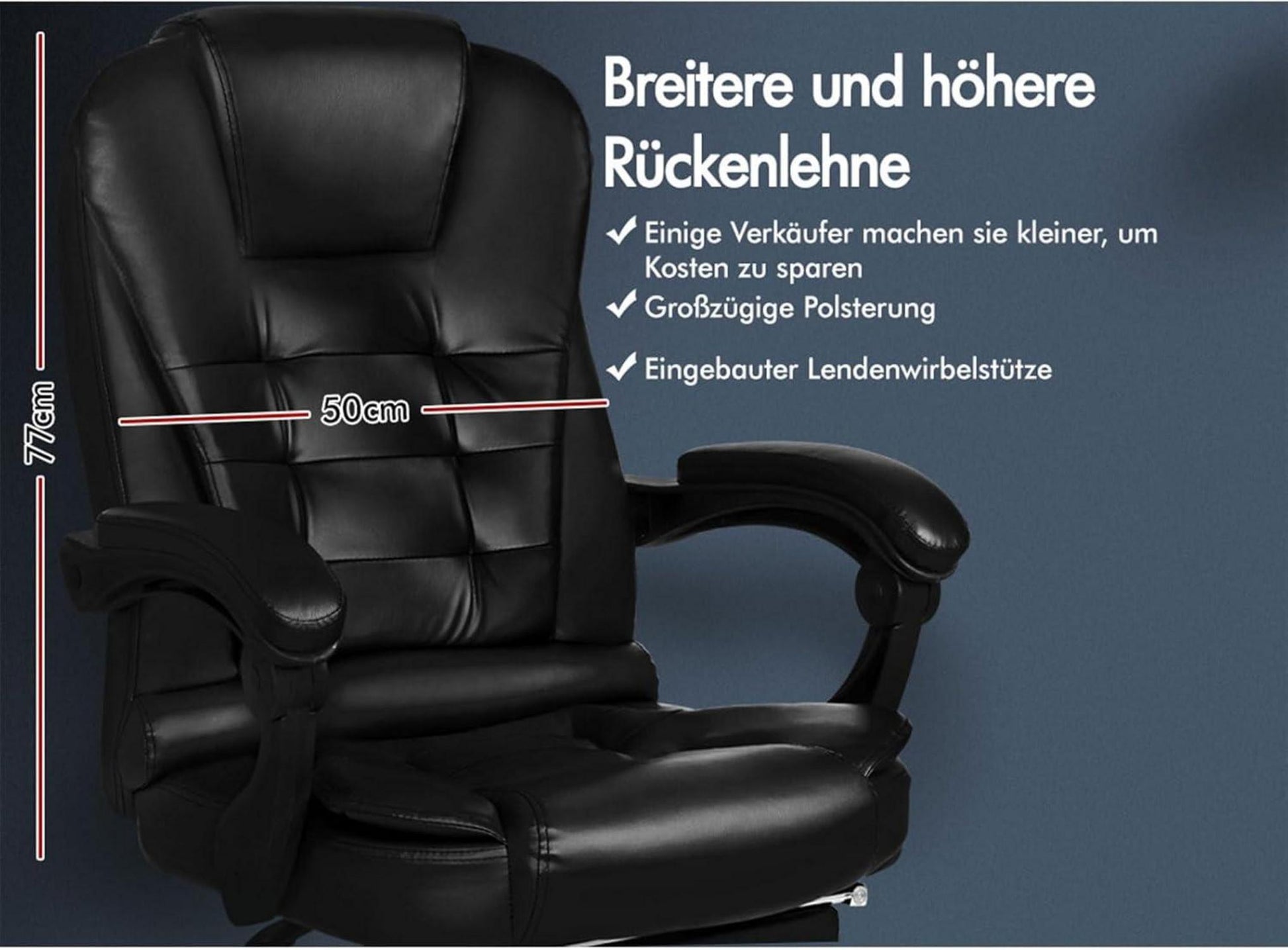 Ergonomischer Bürostuhl mit Massage und