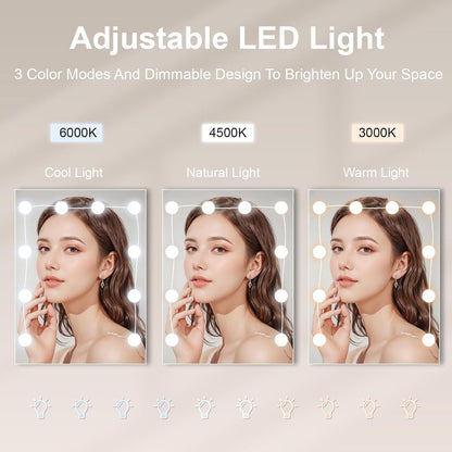 Schminktisch mit LED-Beleuchtung und