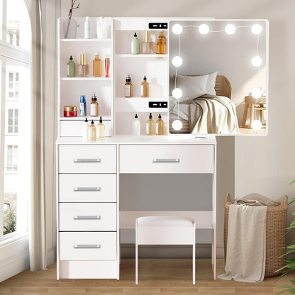 Schminktisch mit LED-Beleuchtung und