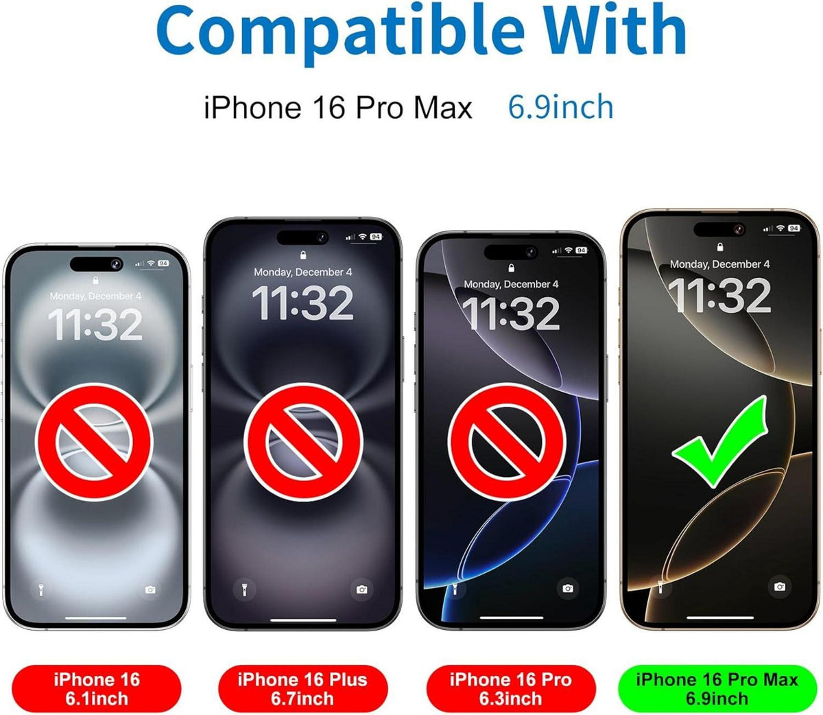 Mothca Matt Schutzfolie iPhone 16 Pro Max 6,9 Zoll