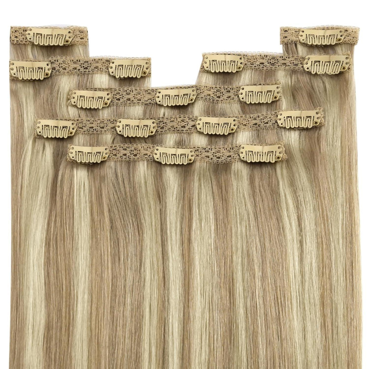 Blond Clip-in Echthaar Extensions 40cm – Volumengeber