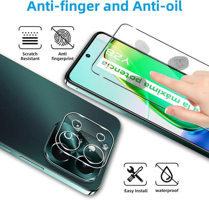 Panzerglas VIVO Y28 4G Screen Schutzfolie + Kameraschutz