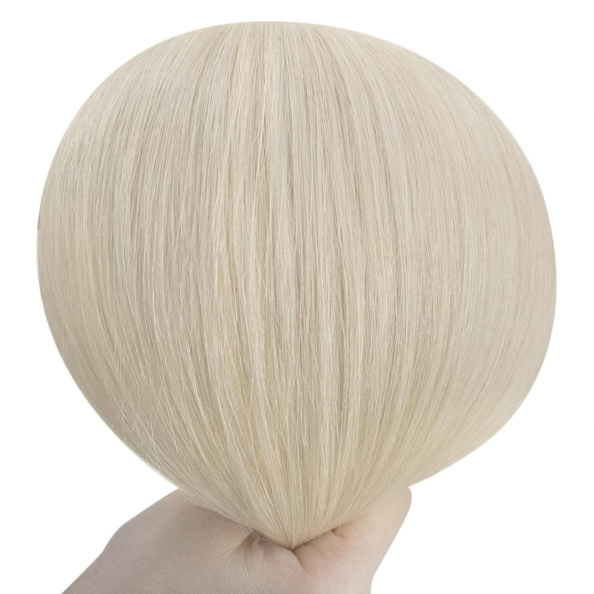 Platinblond Clip-in Echthaar Extensions 55cm – Volumenspendend