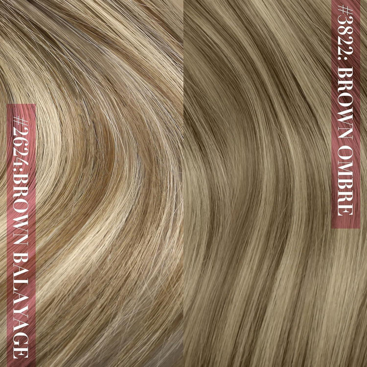 Clip-in Echthaarverlängerung 50cm – Braun Blond – 150g