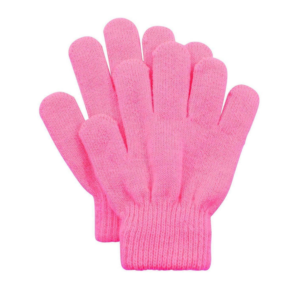 Kinder Winterhandschuhe Gestrickt Rosa 4-11 Jahre