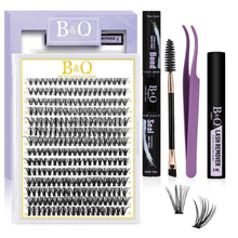 Wimpern-Set 280pcs Cluster Wispy D-Curl für Volumen-Look