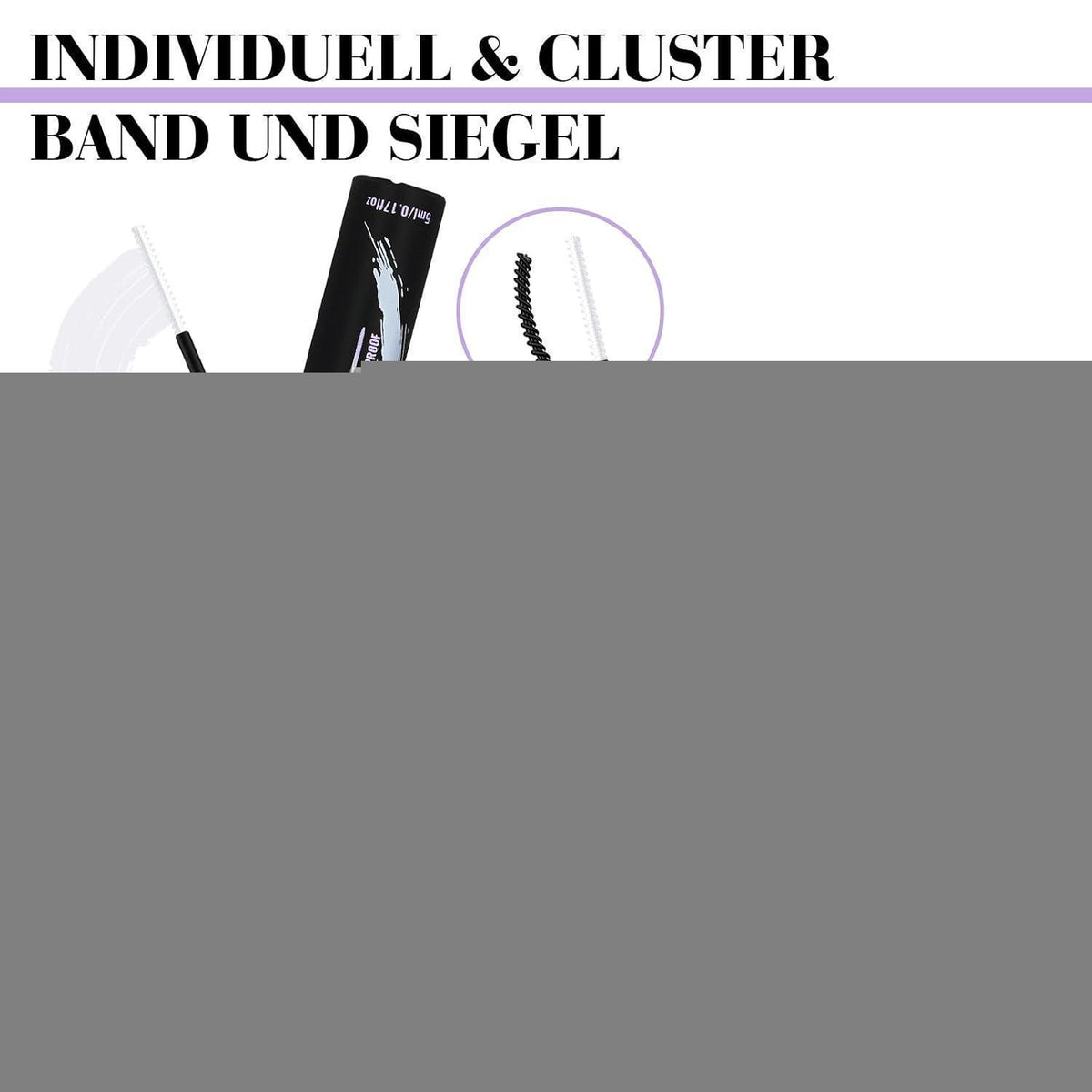Wimpern-Set 280pcs Cluster Wispy D-Curl für Volumen-Look