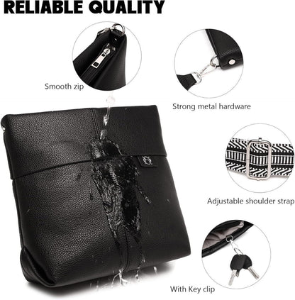 Myhozee Umhängetasche Damen Mittelgroß Crossbody Bag PU Leder