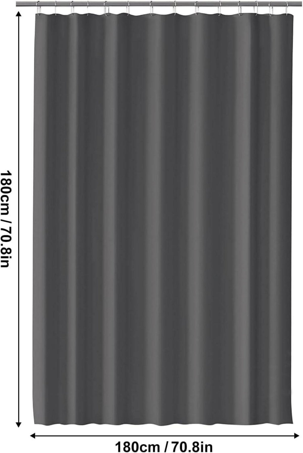 Duschvorhang Anti-Schimmel Wasserdicht Waschbar 180x180 cm