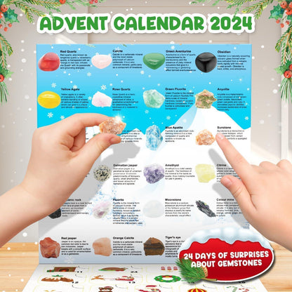 Edelstein Adventskalender 2026 Kinder Kristalle 24 Tage