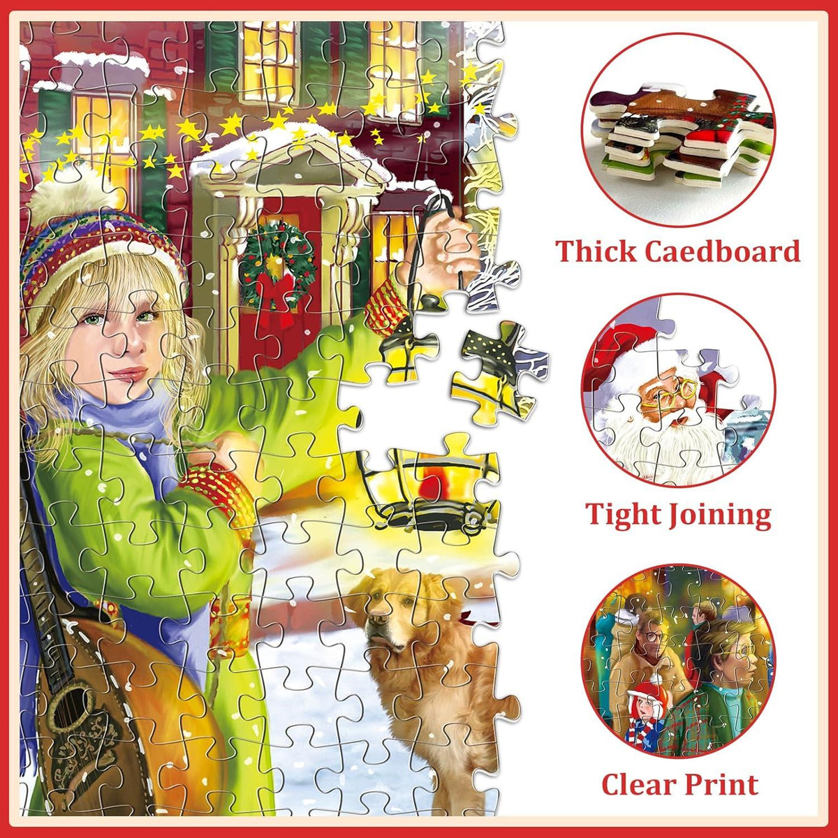 Weihnachts Puzzle Adventskalender 2024: 1008 Teile Familien