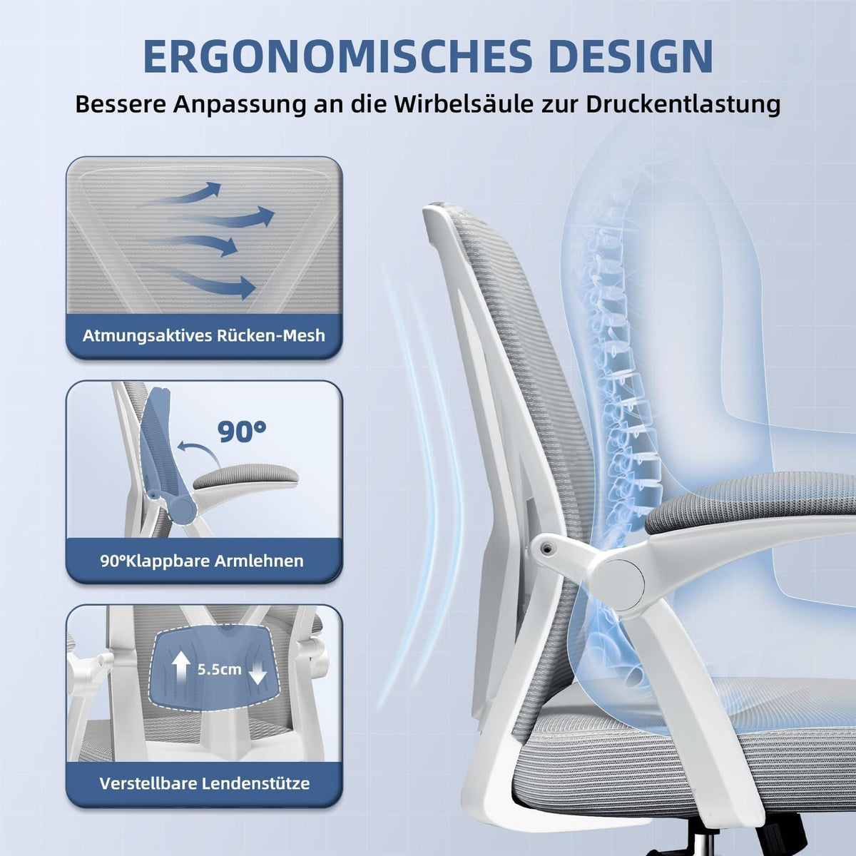 Ergonomischer Bürostuhl mit