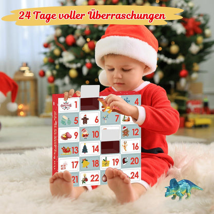 Dinosaurier Adventskalender 2024 für Kinder ab 3 Jahren: 24